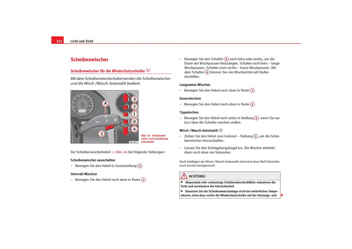 Seat Cordoba II 2 Handbuch / page 104