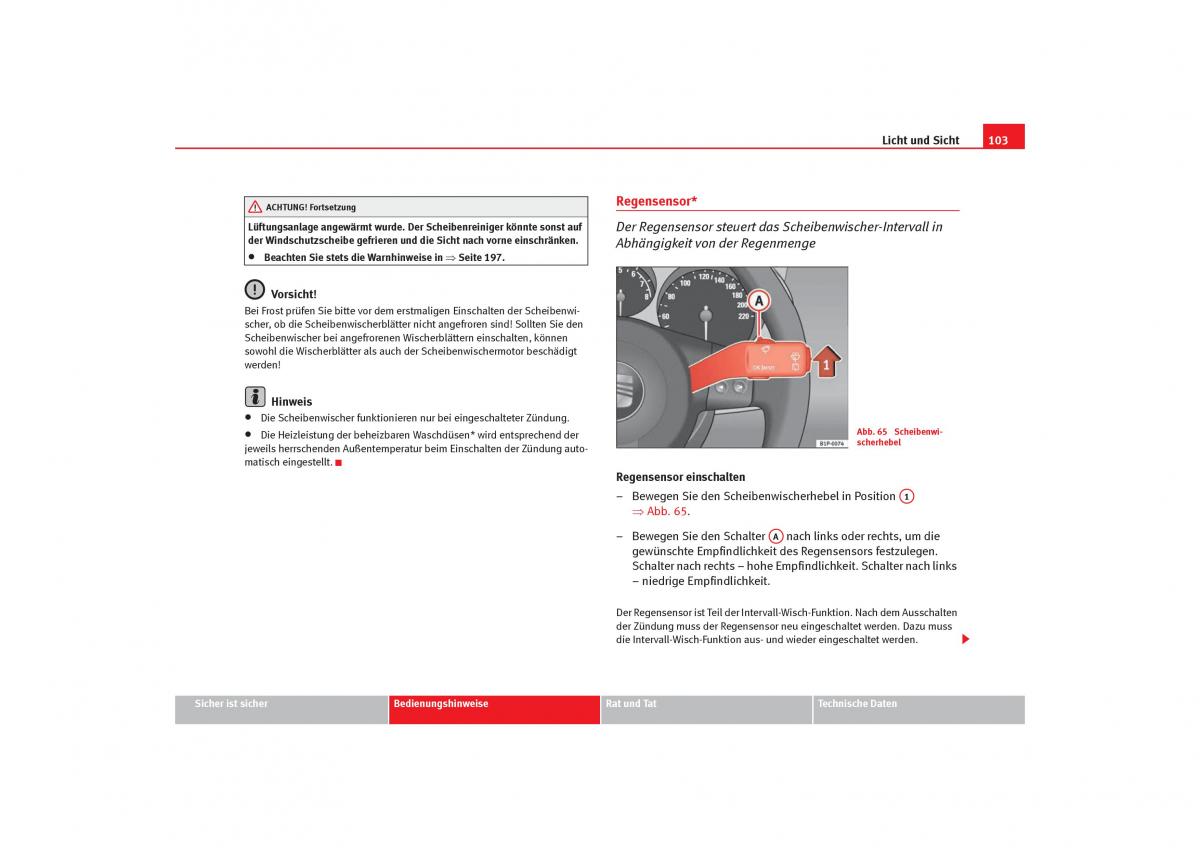 Seat Cordoba II 2 Handbuch / page 105