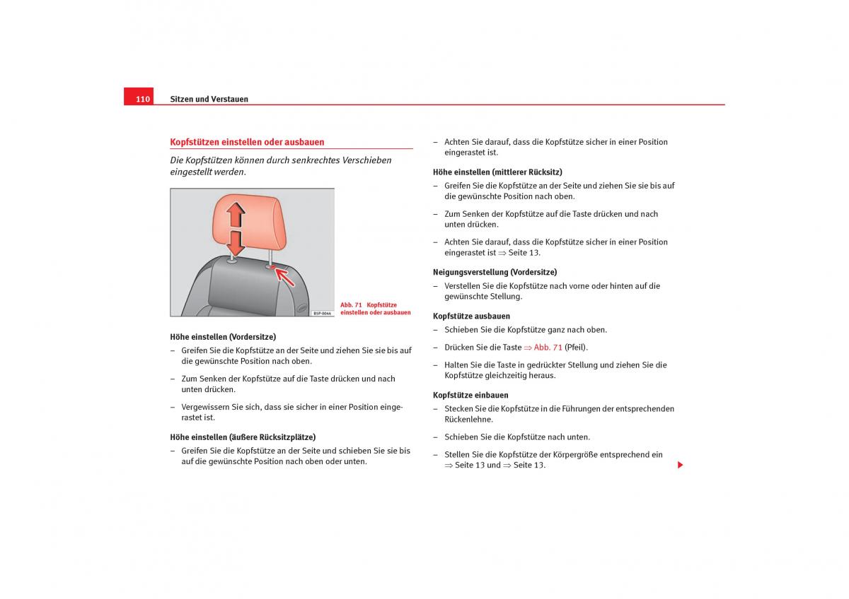 Seat Cordoba II 2 Handbuch / page 112