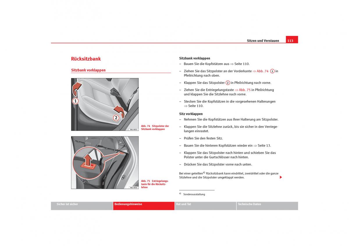 Seat Cordoba II 2 Handbuch / page 115