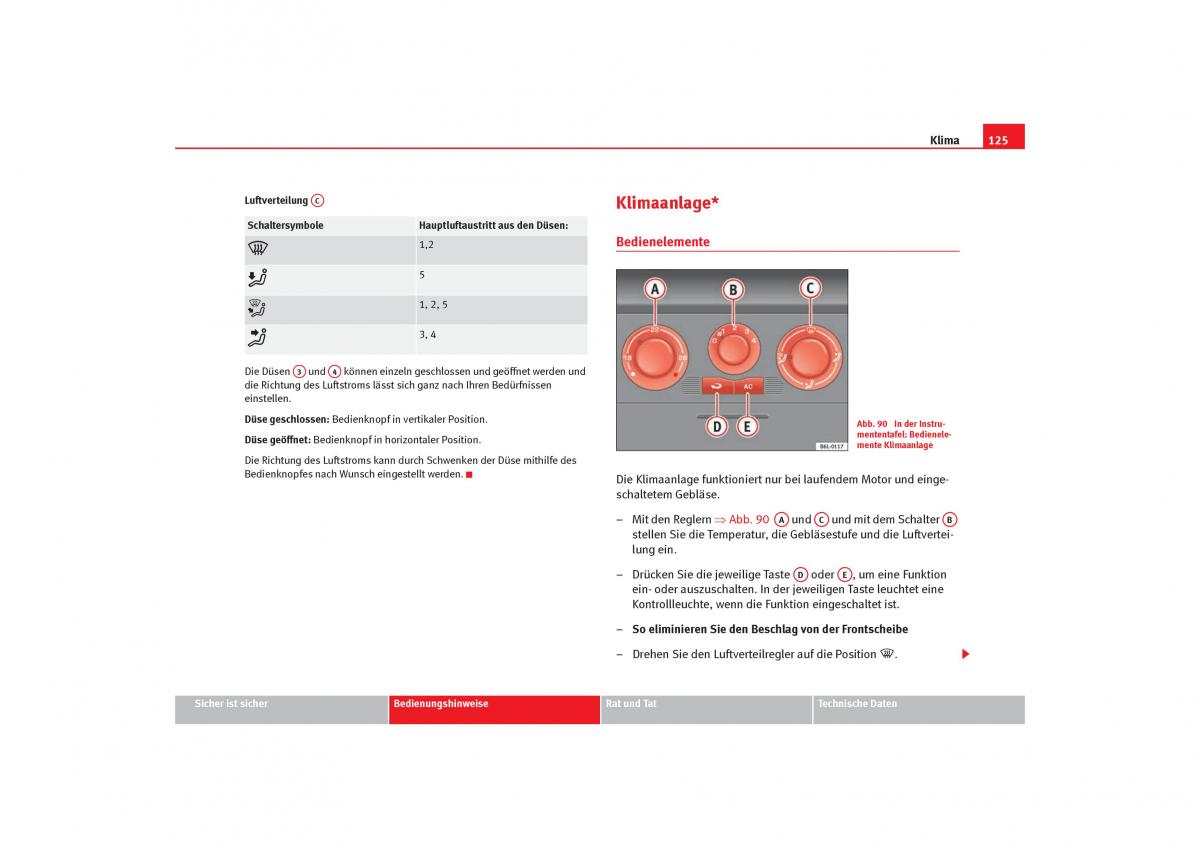 Seat Cordoba II 2 Handbuch / page 127