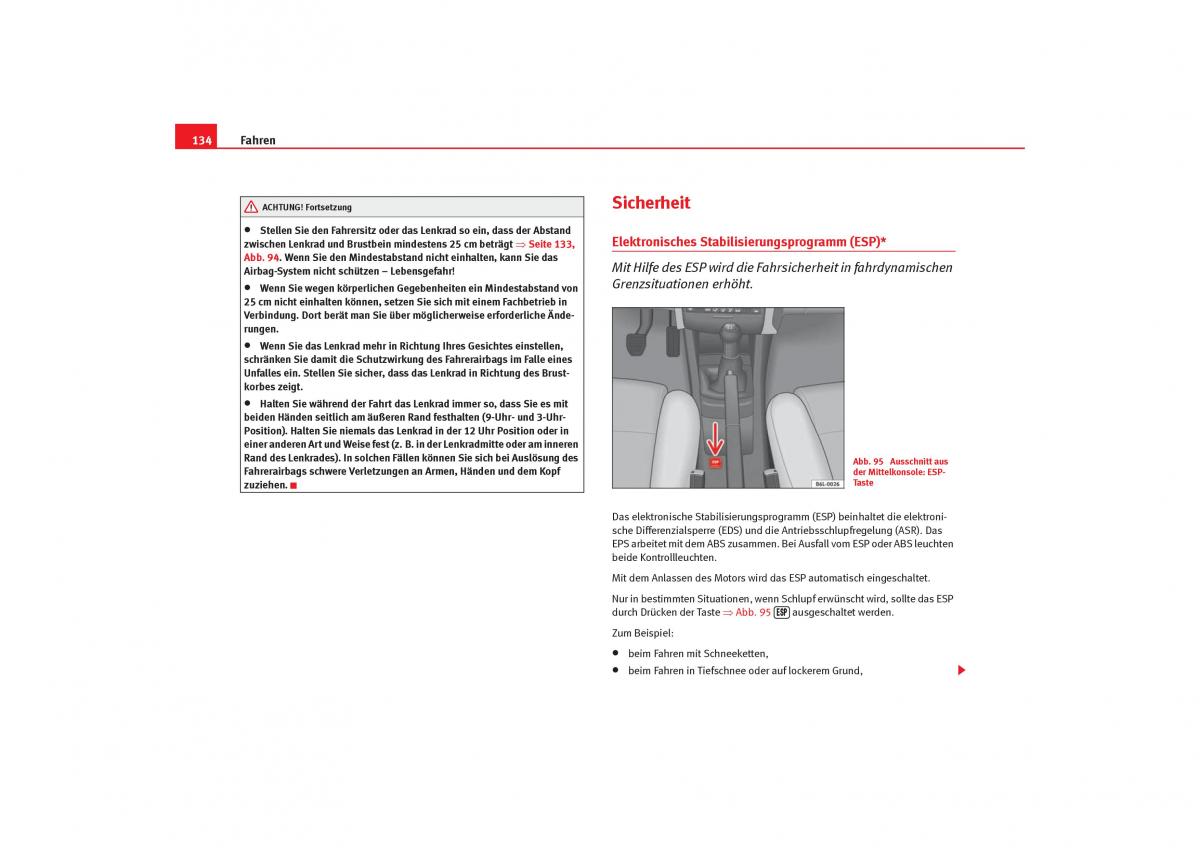 Seat Cordoba II 2 Handbuch / page 136