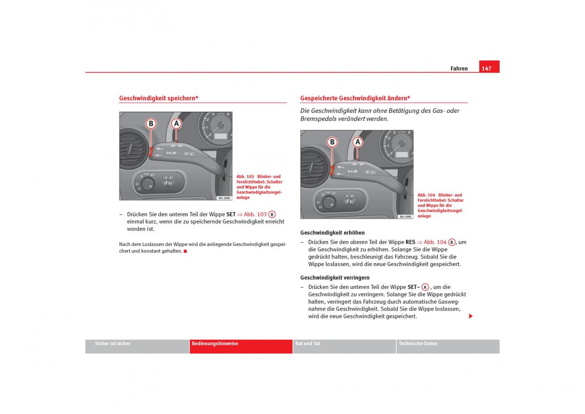 Seat Cordoba II 2 Handbuch / page 149