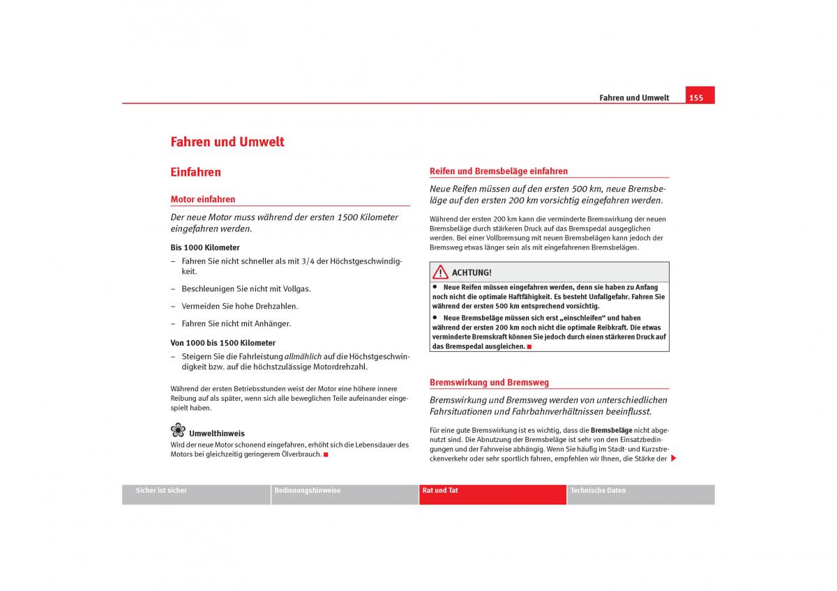 Seat Cordoba II 2 Handbuch / page 157