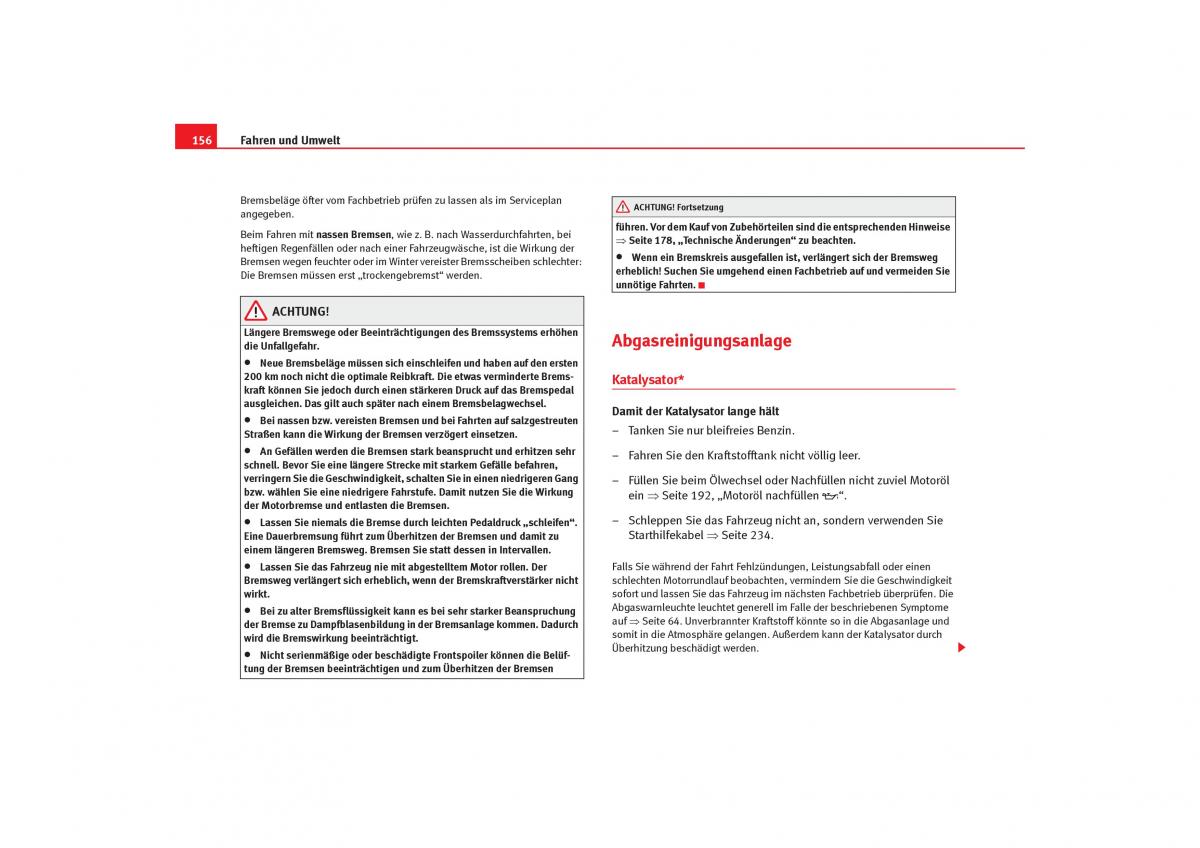 Seat Cordoba II 2 Handbuch / page 158