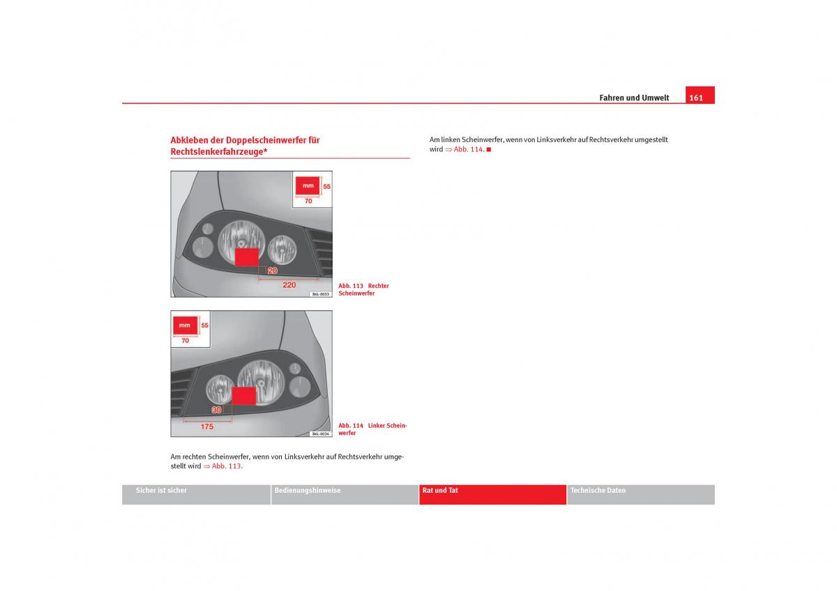 Seat Cordoba II 2 Handbuch / page 163