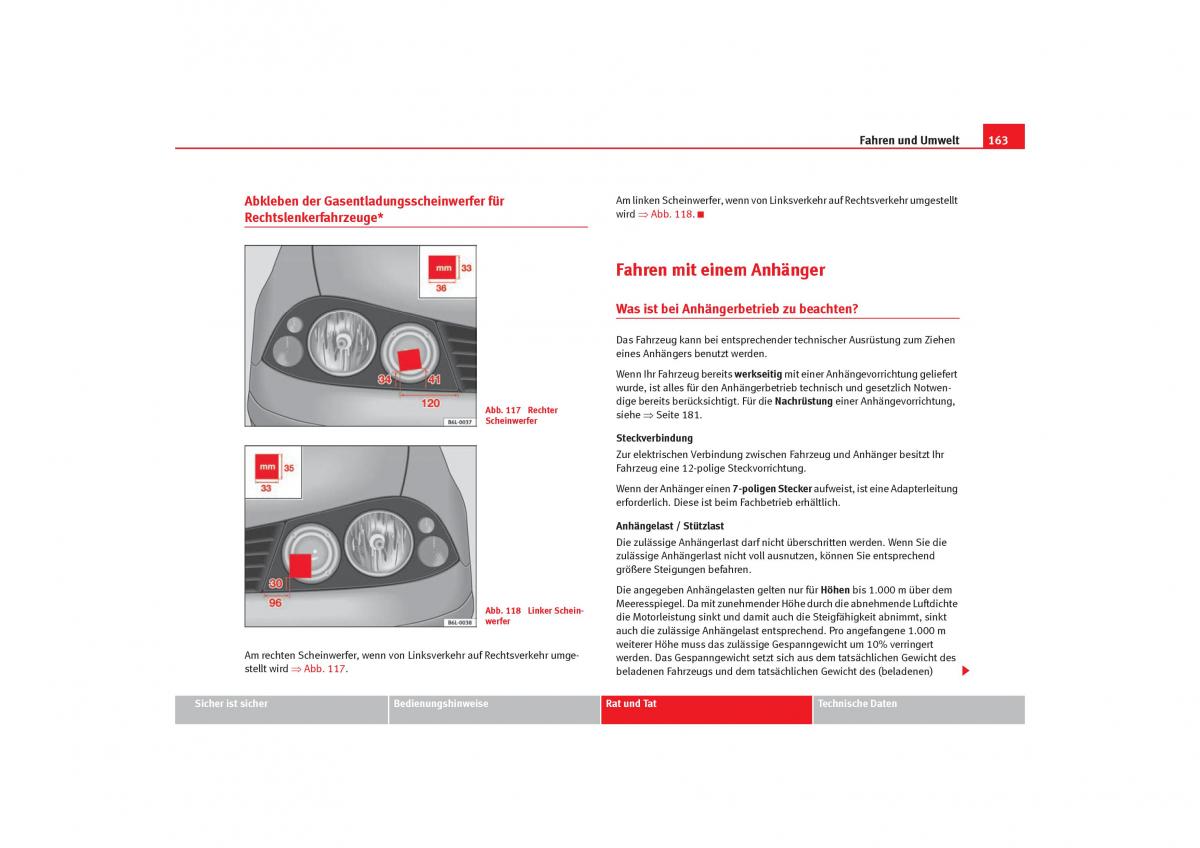 Seat Cordoba II 2 Handbuch / page 165