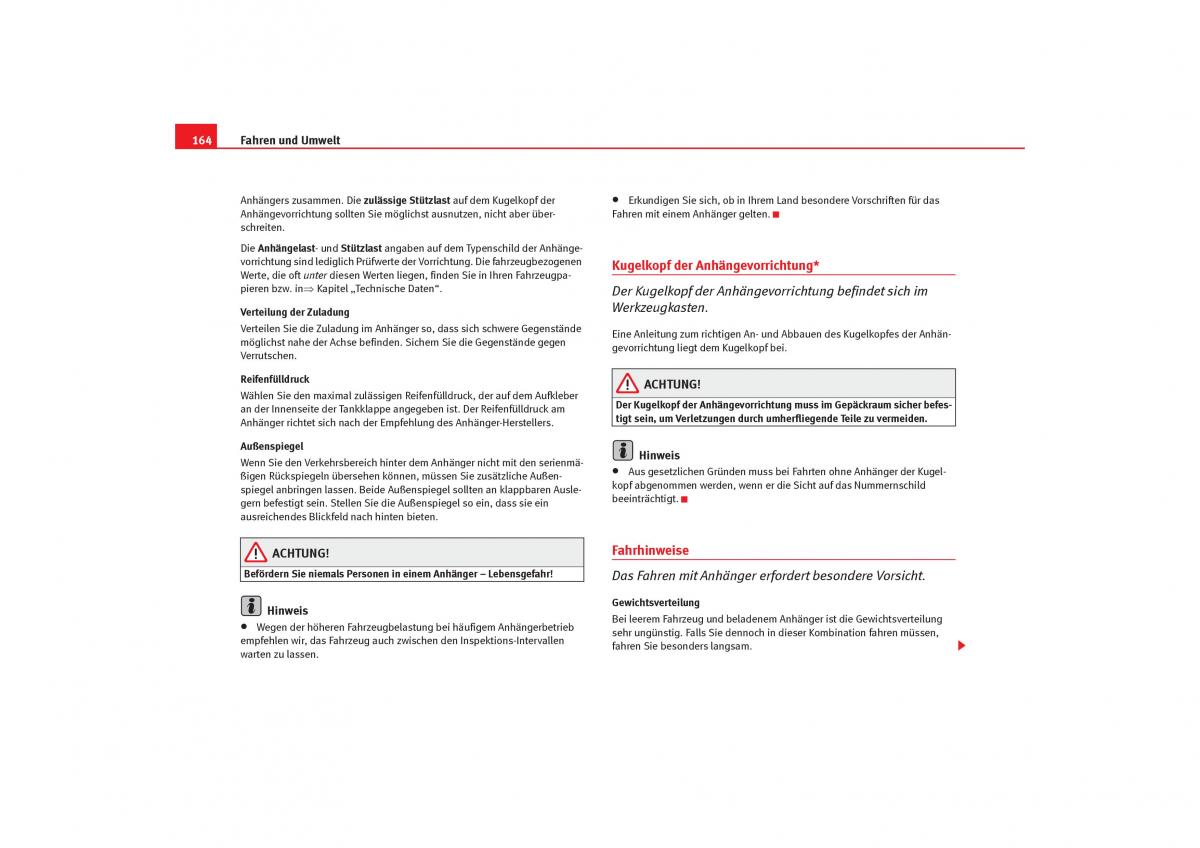 Seat Cordoba II 2 Handbuch / page 166