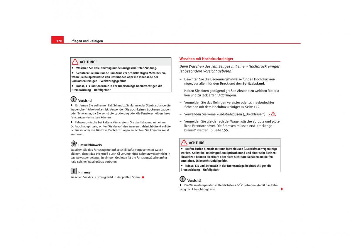 Seat Cordoba II 2 Handbuch / page 172