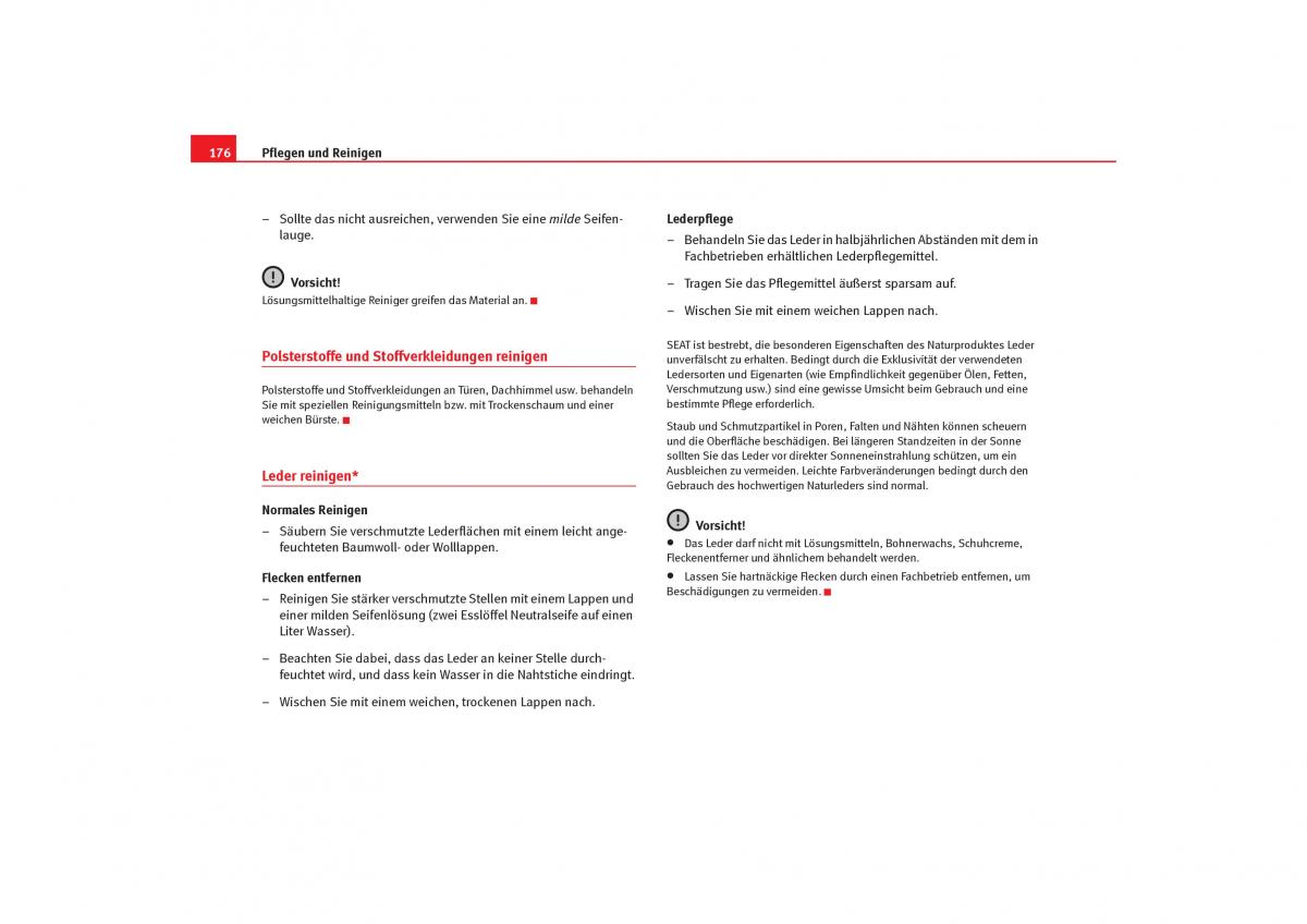 Seat Cordoba II 2 Handbuch / page 178