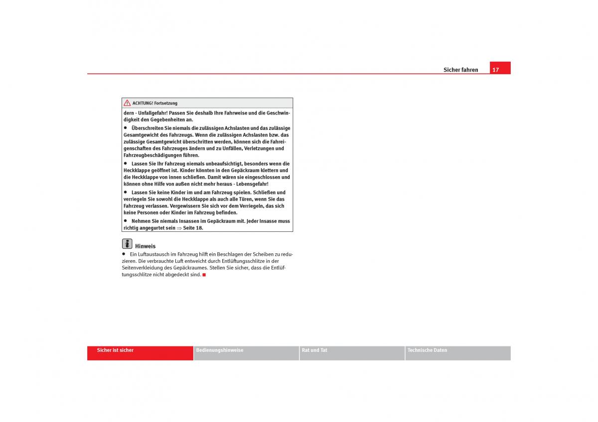 Seat Cordoba II 2 Handbuch / page 19