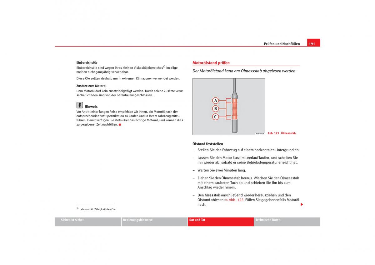 Seat Cordoba II 2 Handbuch / page 193