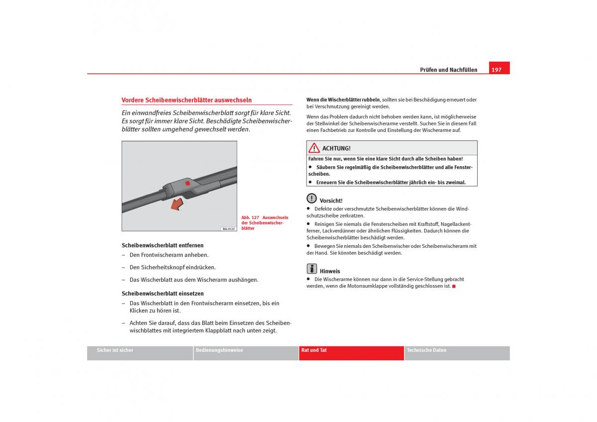 Seat Cordoba II 2 Handbuch / page 199