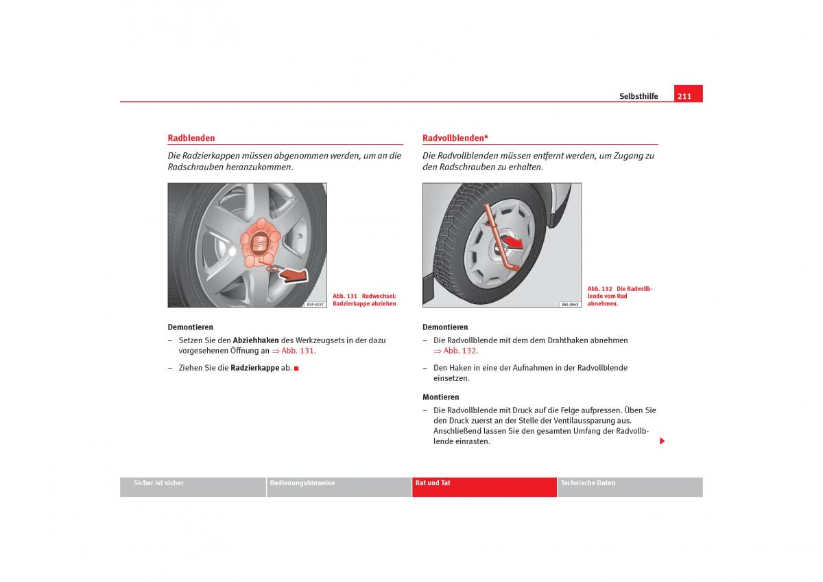 Seat Cordoba II 2 Handbuch / page 213