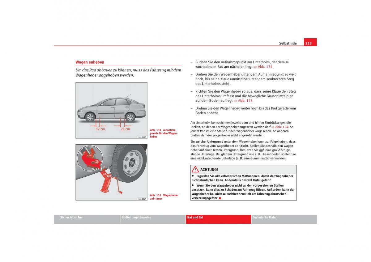 Seat Cordoba II 2 Handbuch / page 215