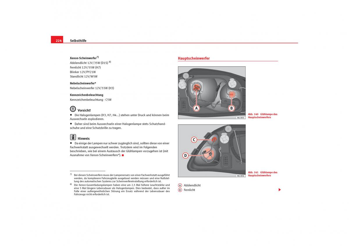 Seat Cordoba II 2 Handbuch / page 226