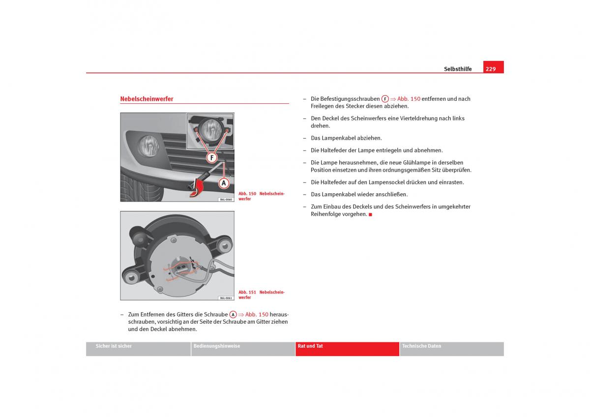 Seat Cordoba II 2 Handbuch / page 231