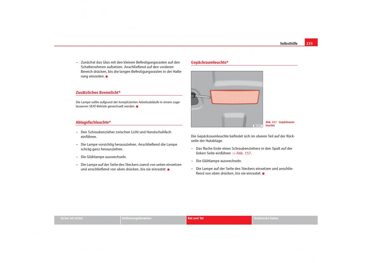 Seat Cordoba II 2 Handbuch / page 235