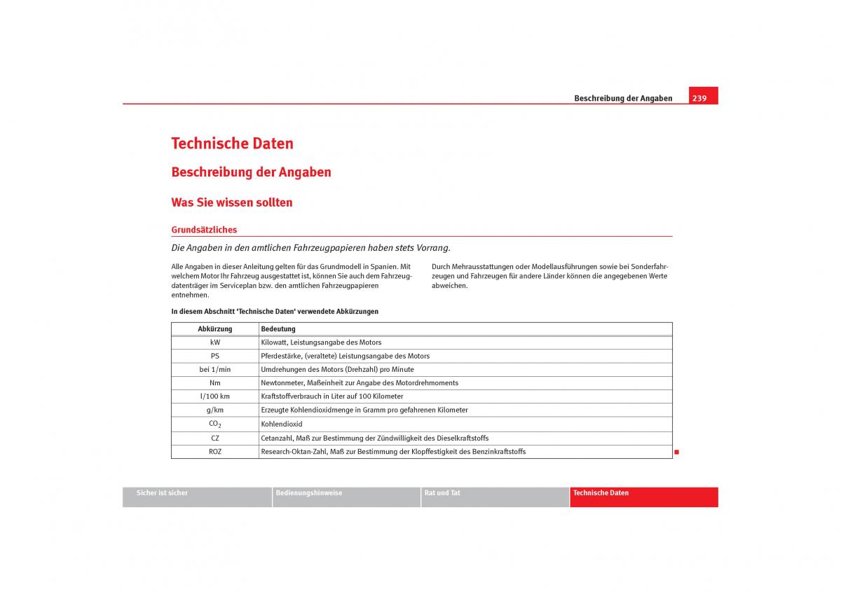 Seat Cordoba II 2 Handbuch / page 241