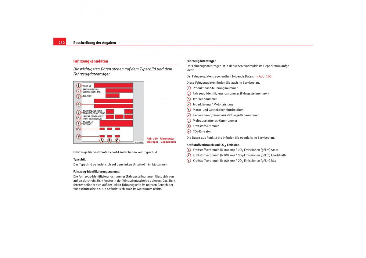 Seat Cordoba II 2 Handbuch / page 242