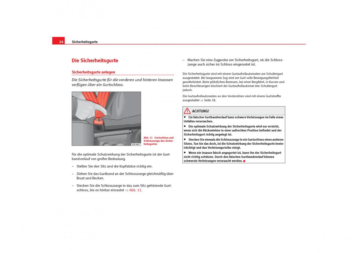 Seat Cordoba II 2 Handbuch / page 26