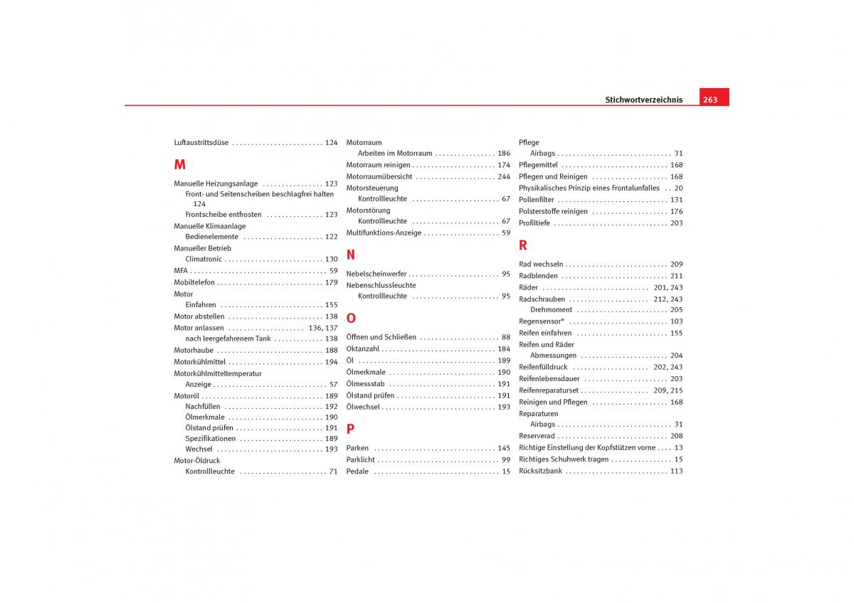 Seat Cordoba II 2 Handbuch / page 265