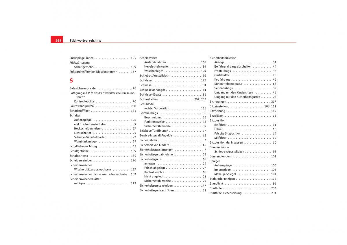 Seat Cordoba II 2 Handbuch / page 266