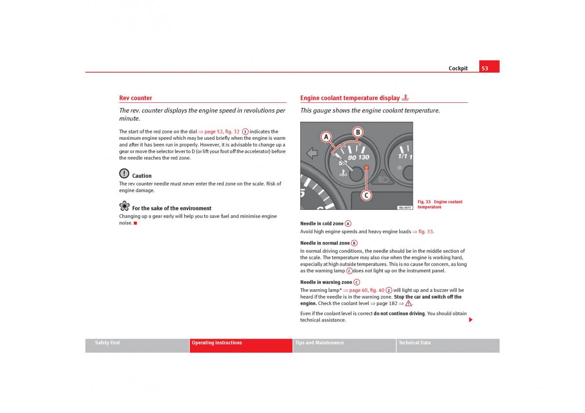 Seat Cordoba II 2 owners manual / page 55