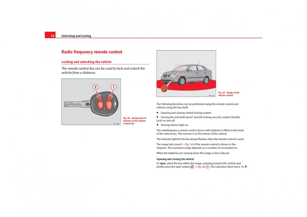 Seat Cordoba II 2 owners manual / page 80