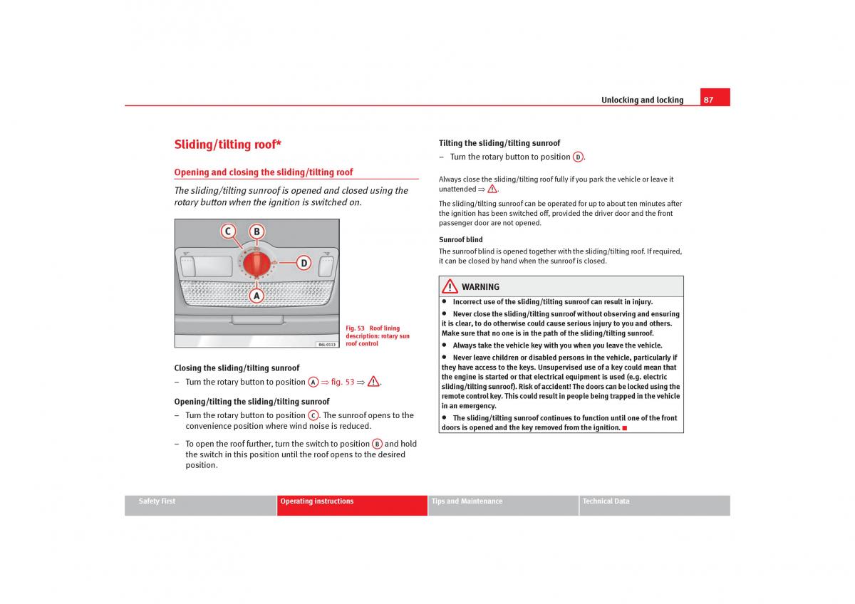 Seat Cordoba II 2 owners manual / page 89