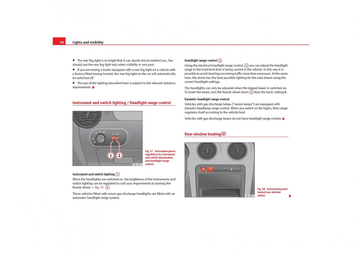 Seat Cordoba II 2 owners manual / page 92