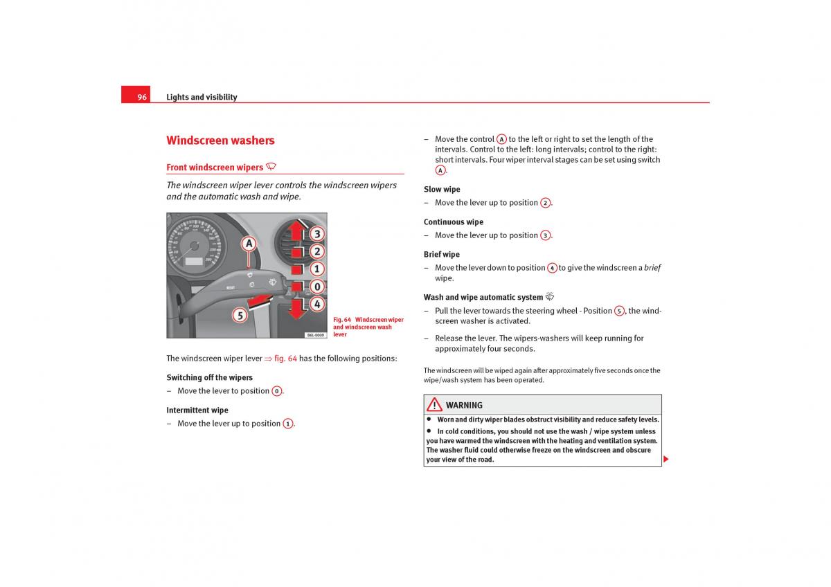 Seat Cordoba II 2 owners manual / page 98