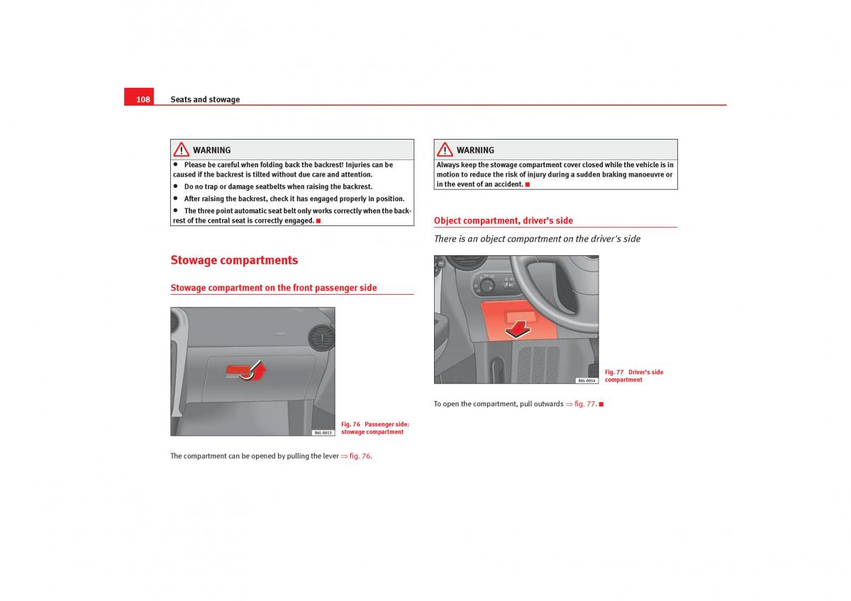 Seat Cordoba II 2 owners manual / page 110