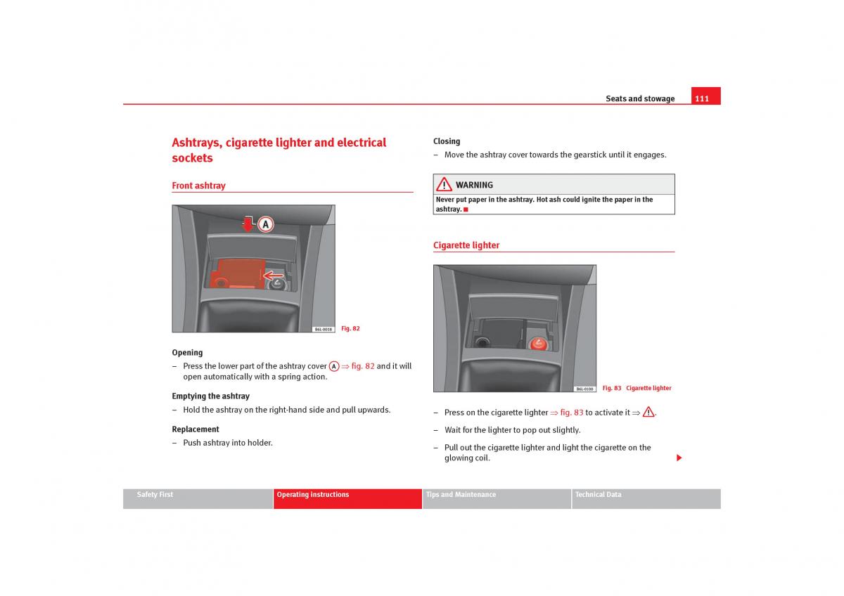 Seat Cordoba II 2 owners manual / page 113