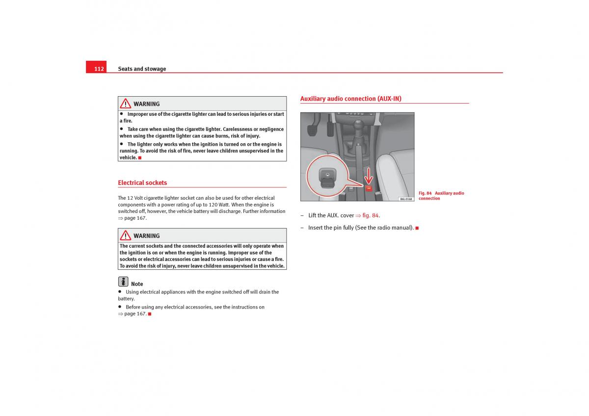 Seat Cordoba II 2 owners manual / page 114