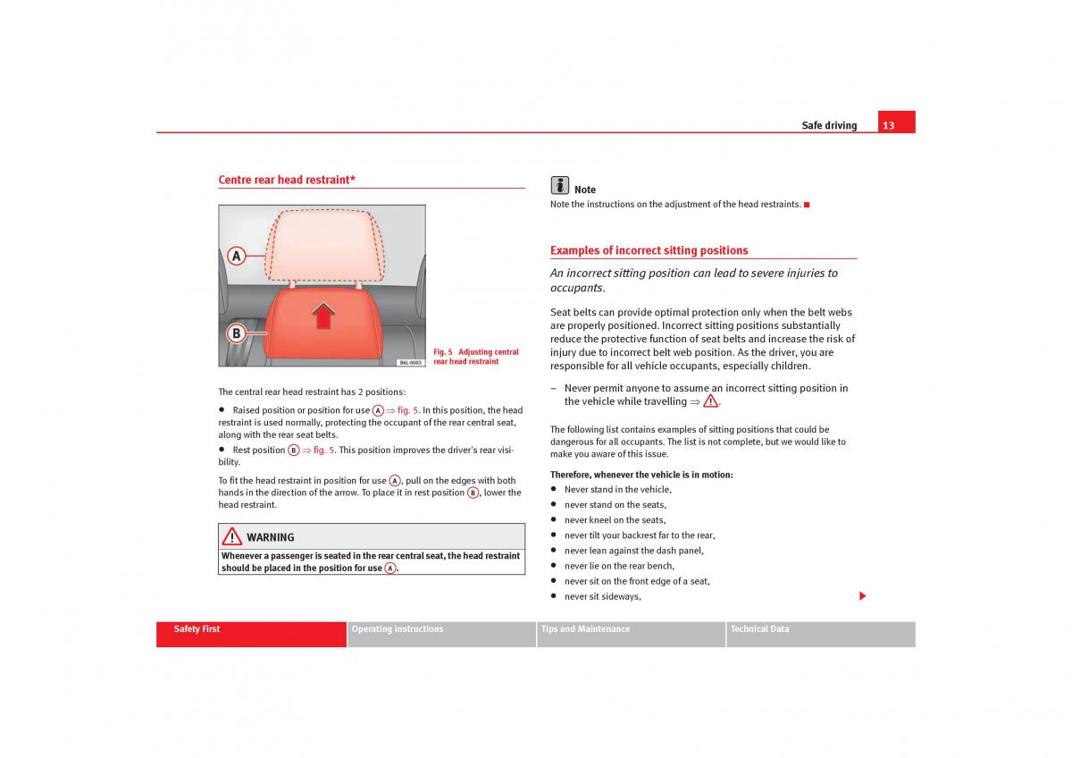 Seat Cordoba II 2 owners manual / page 15