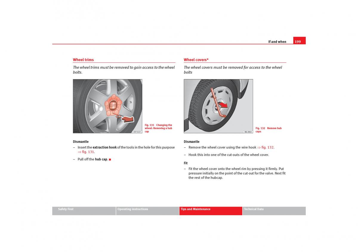 Seat Cordoba II 2 owners manual / page 201