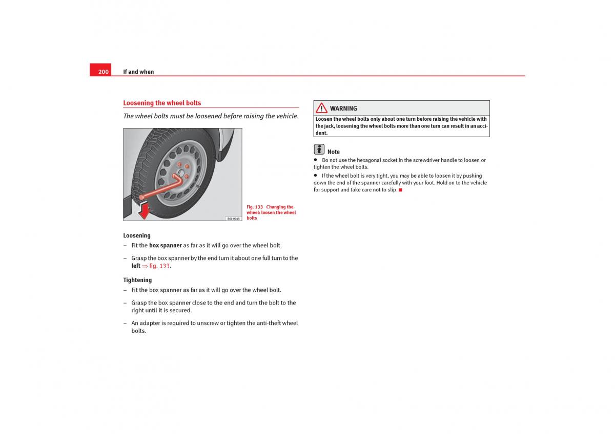 Seat Cordoba II 2 owners manual / page 202