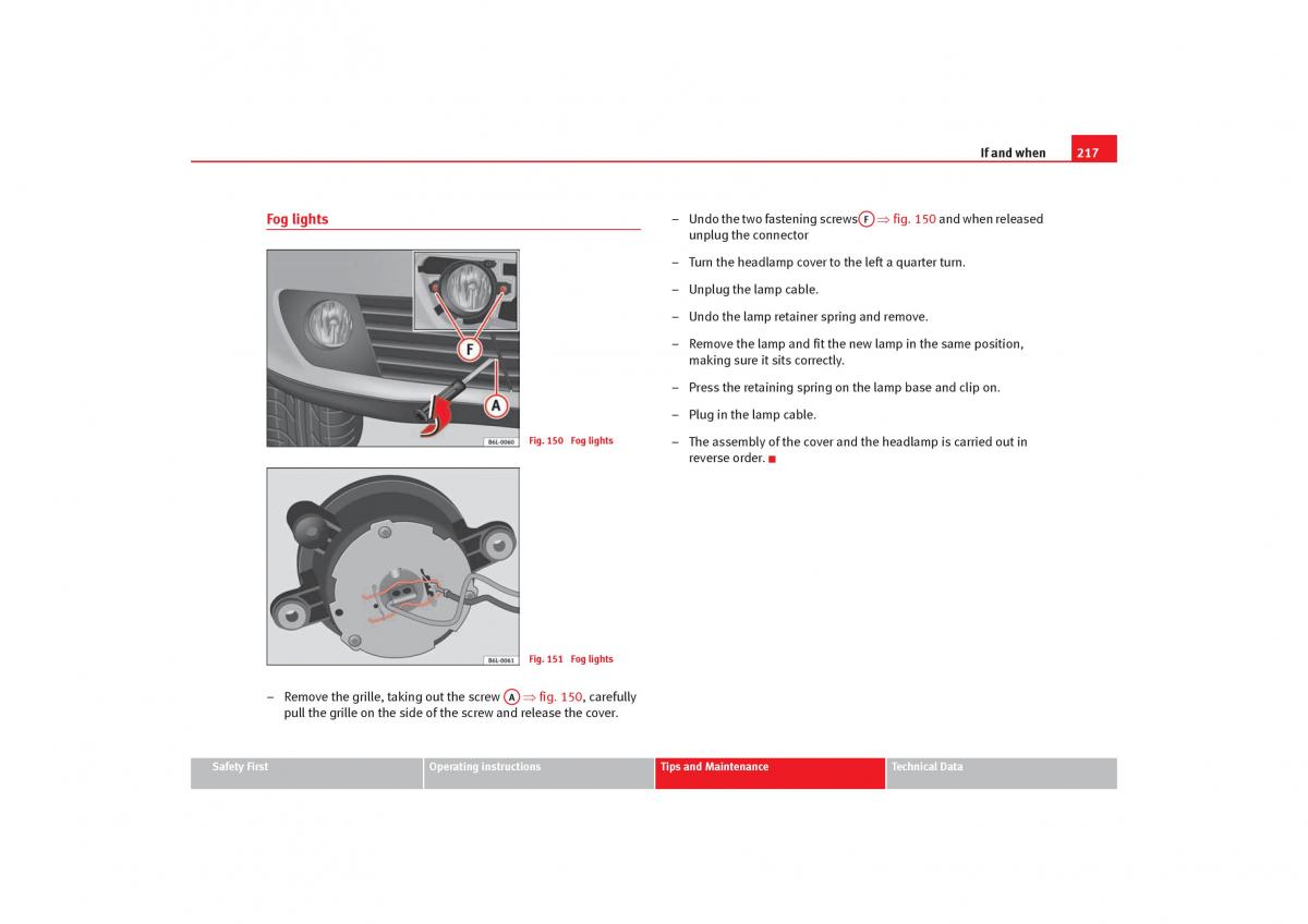 Seat Cordoba II 2 owners manual / page 219