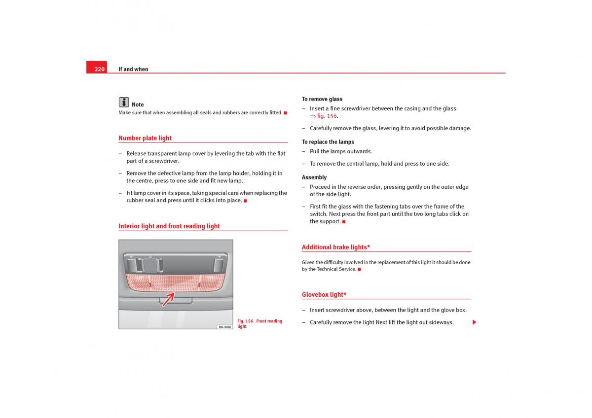 Seat Cordoba II 2 owners manual / page 222