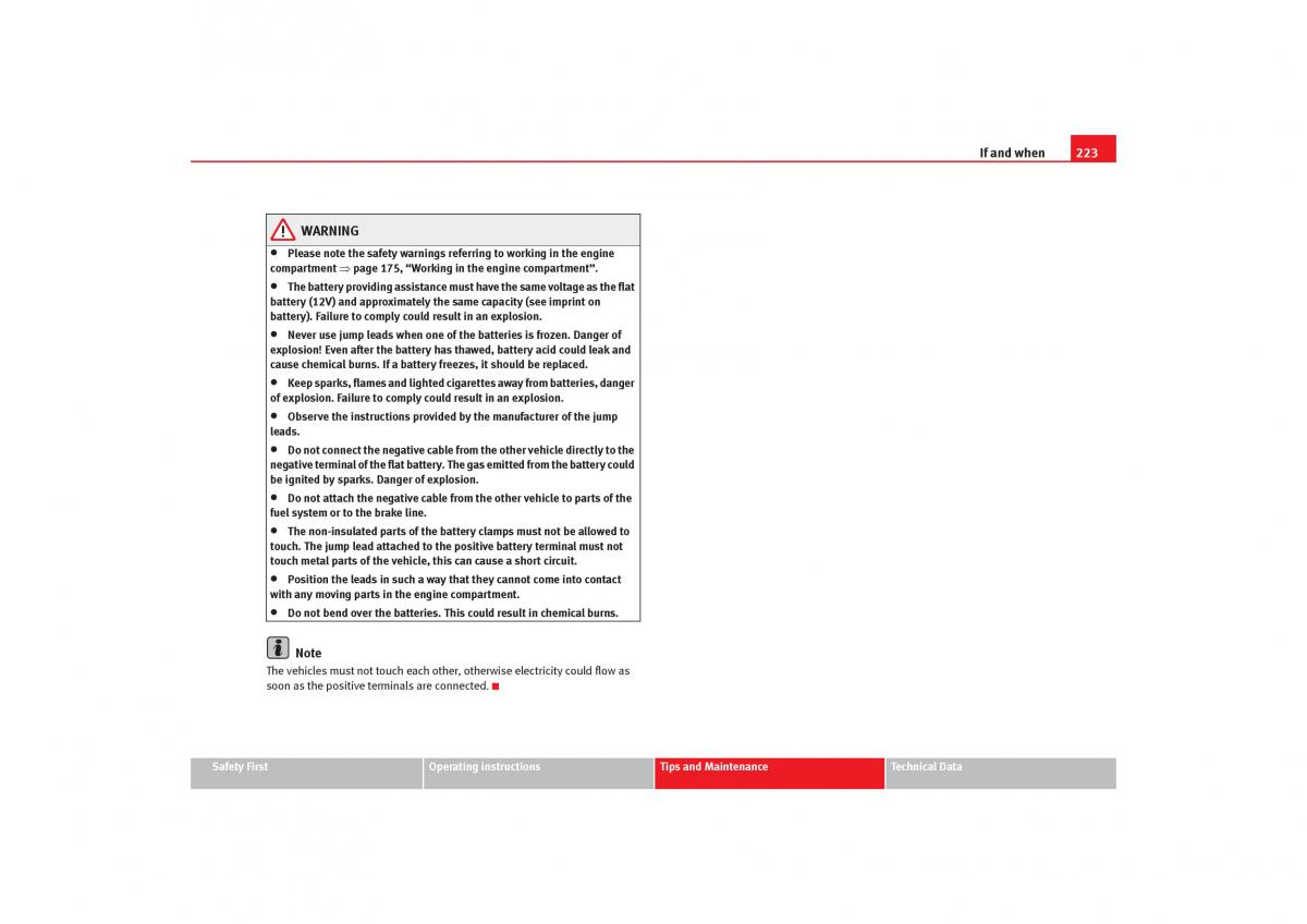 Seat Cordoba II 2 owners manual / page 225