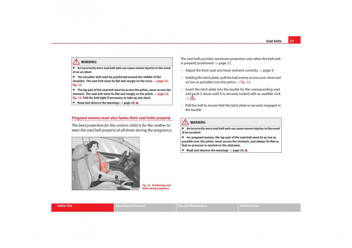 Seat Cordoba II 2 owners manual / page 25