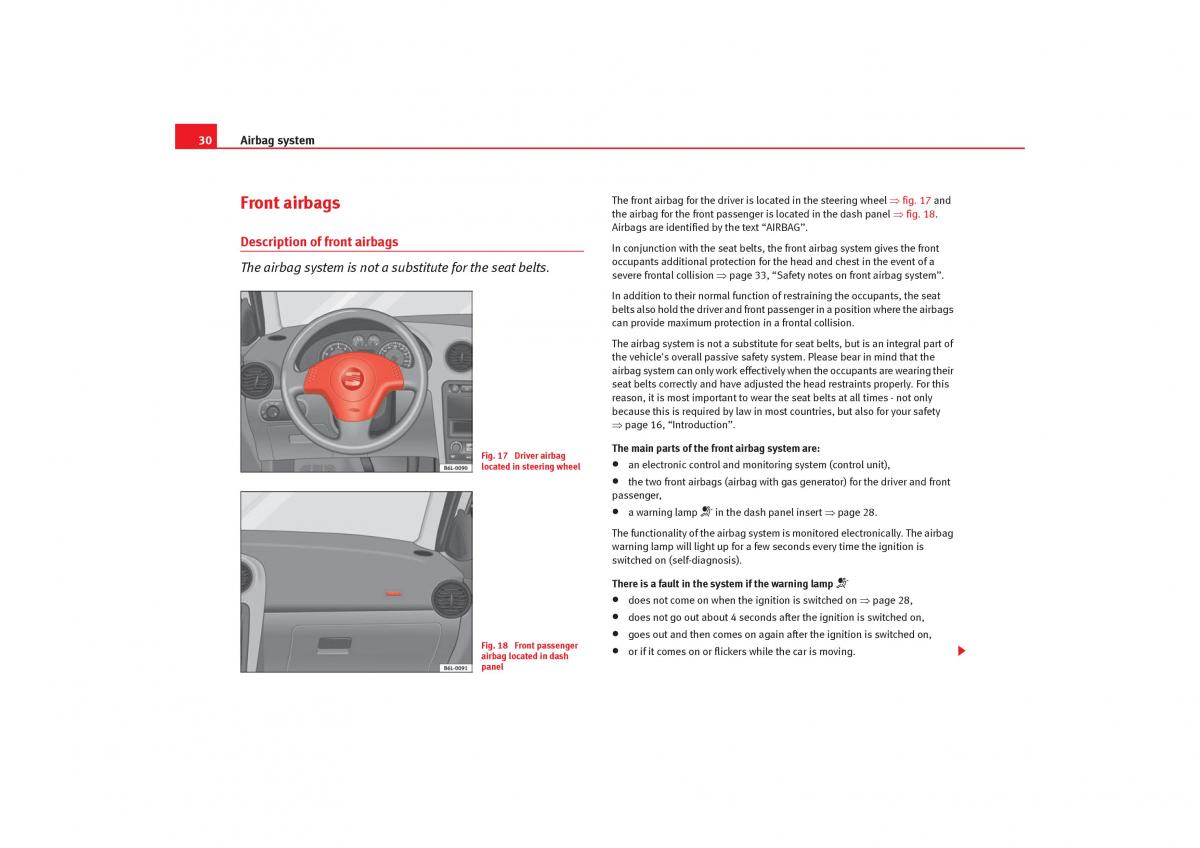 Seat Cordoba II 2 owners manual / page 32