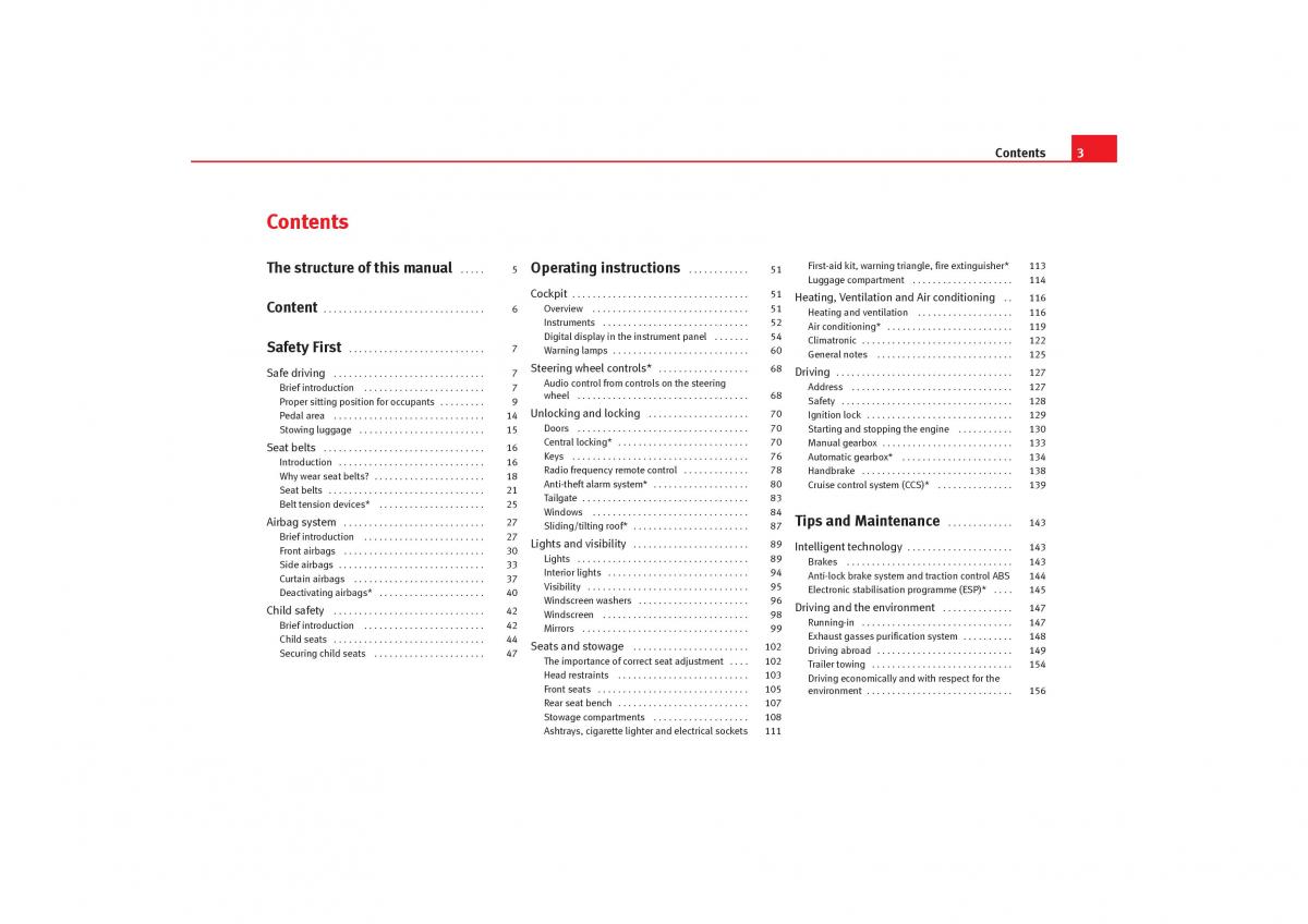 Seat Cordoba II 2 owners manual / page 5