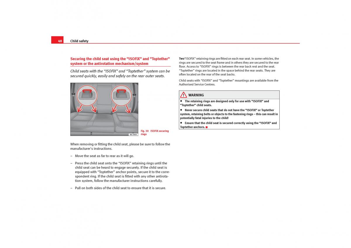 Seat Cordoba II 2 owners manual / page 50