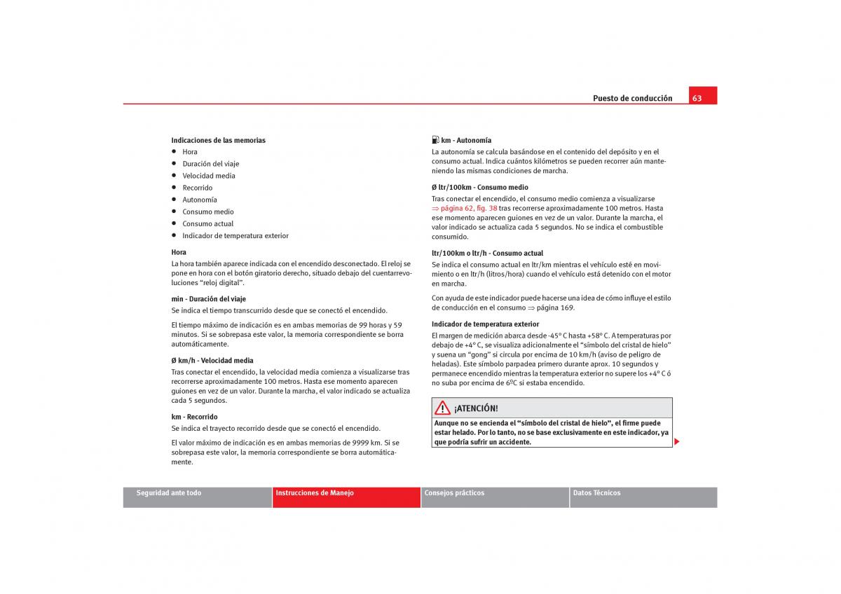 Seat Cordoba II 2 manual del propietario / page 65