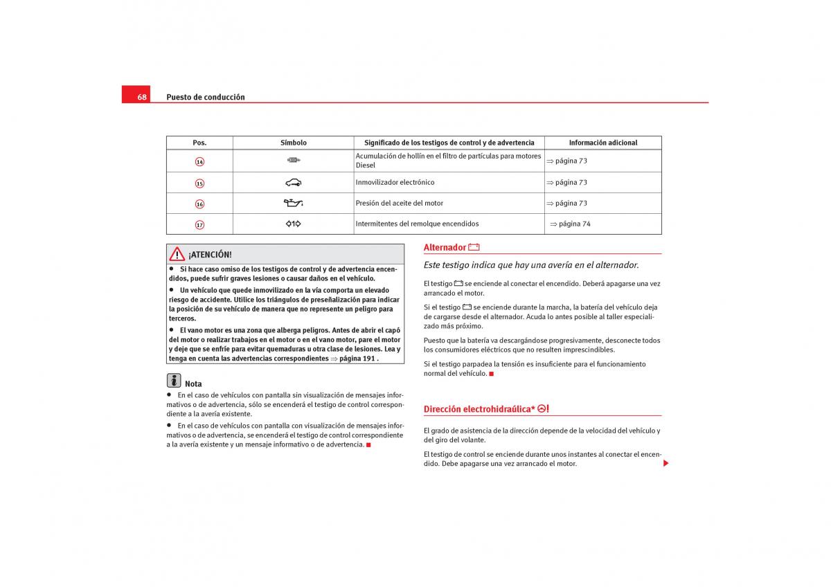 Seat Cordoba II 2 manual del propietario / page 70