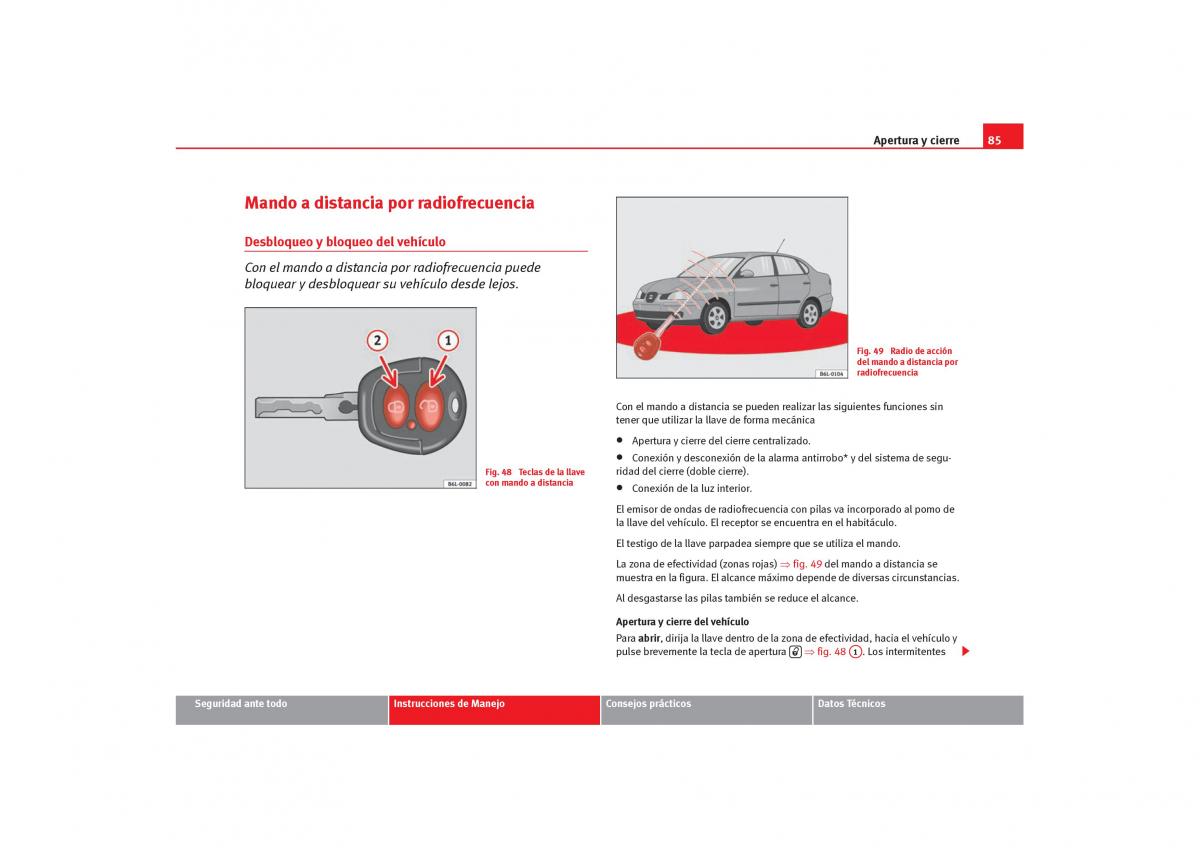 Seat Cordoba II 2 manual del propietario / page 87