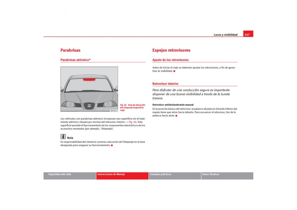 Seat Cordoba II 2 manual del propietario / page 109