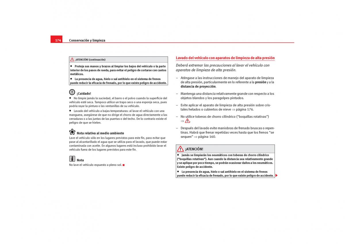 Seat Cordoba II 2 manual del propietario / page 176